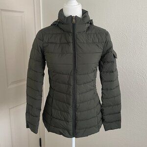 Lauren Ralph Lauren Stretch Patch Puffer Packable Coat - Green XS